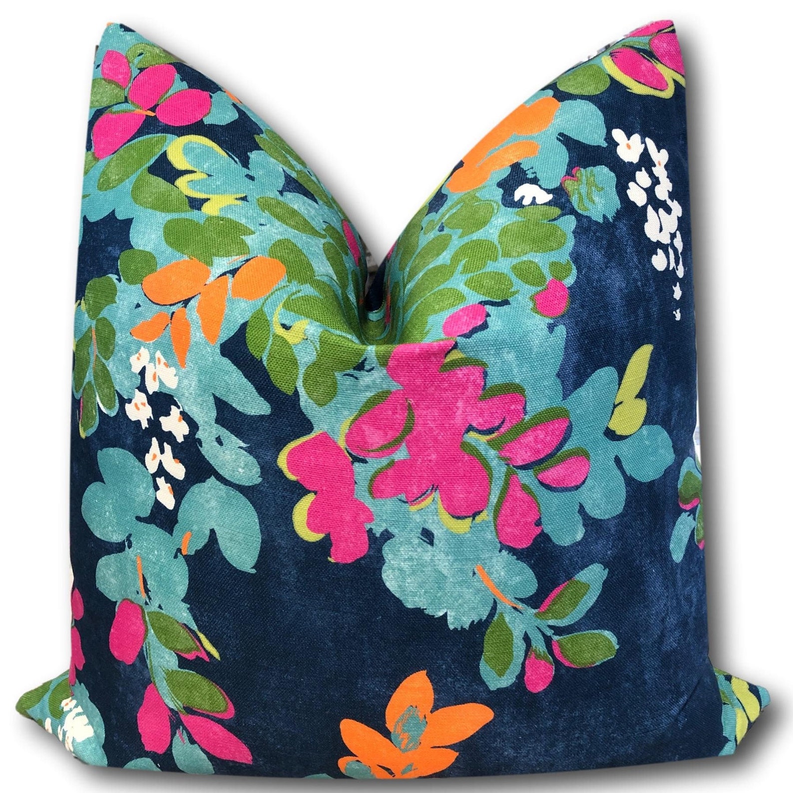 Thibaut Central Park Pillow Cover Blue Pink Chinoiserie Etsy