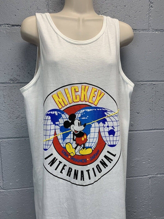 ヴィンテージ 80年代 ミッキーマウス インターナショナル タンクトップ
