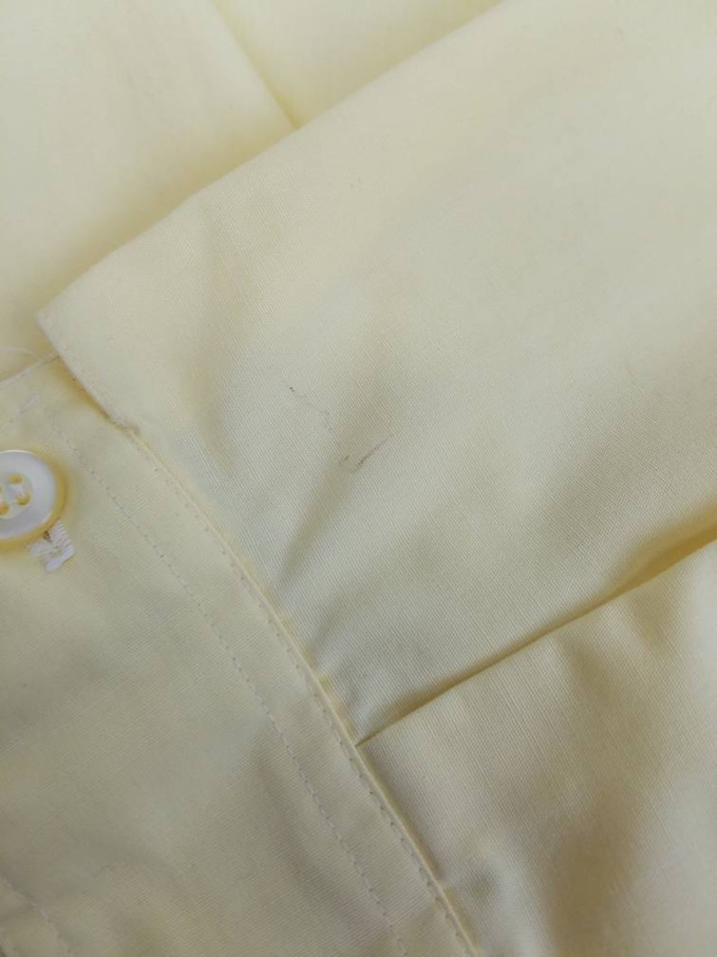 Vintage 1960s Yellow Grant/'s Department Store Yellow Zip Front Windbreaker Jacket with Zip Front Pocket