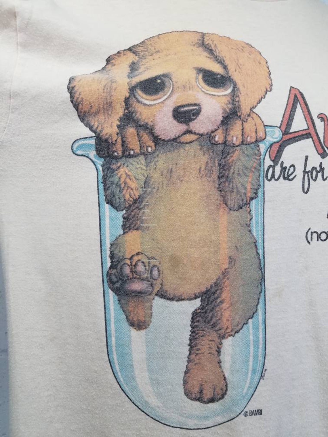 Vintage 70s Animal Rights TShirt Against Animal Testing Vegan Etsy