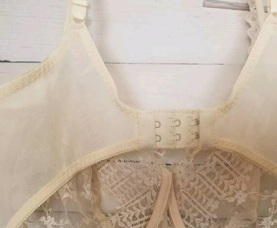 Vintage New With Tags Lily Of France Cream Lace S… - image 5