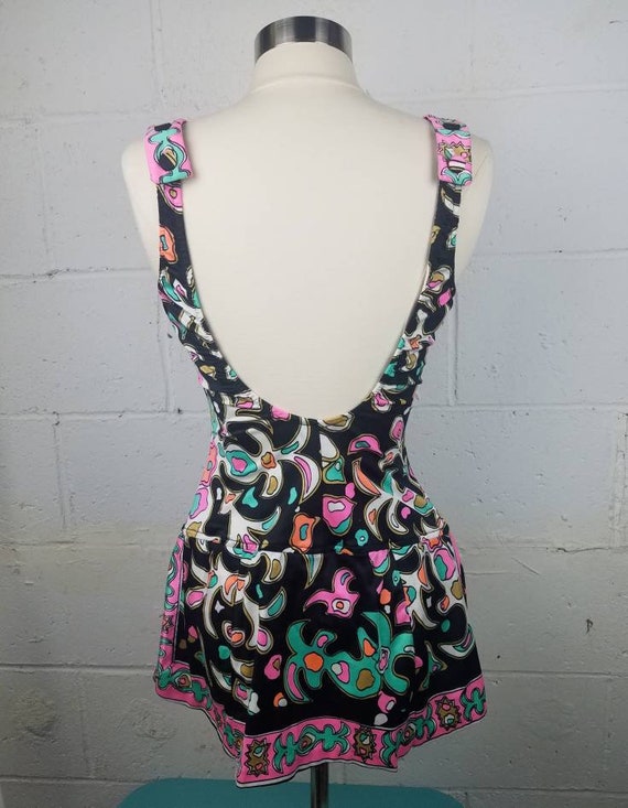 Vintage 1960s One Piece Psychedelic Mod Novelty P… - image 6