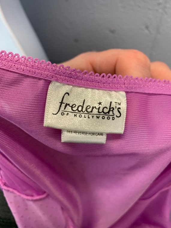 Y2K Frederick’s of Hollywood Lavender Mesh Teddy … - image 8