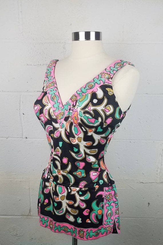 Vintage 1960s One Piece Psychedelic Mod Novelty P… - image 3