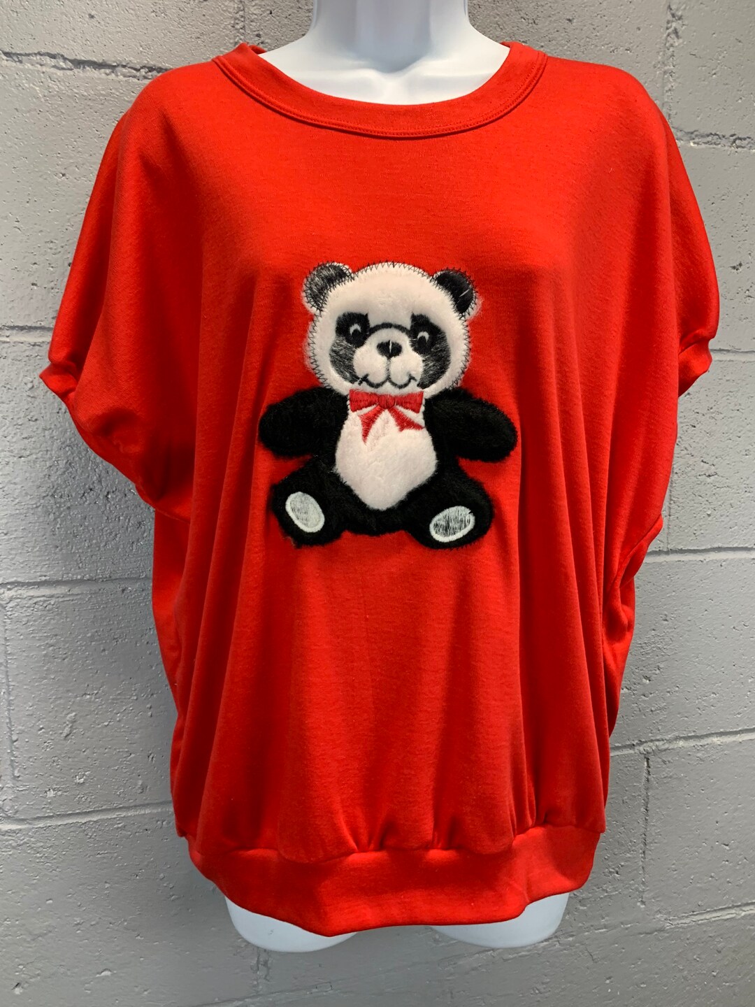 COQUET STUDIO☆FACE BEADS LESSER PANDA COLOR T-SHIRT COQUET STUDIO x LOVELY LESSER PANDA 1/2 T T-SHIRT - White