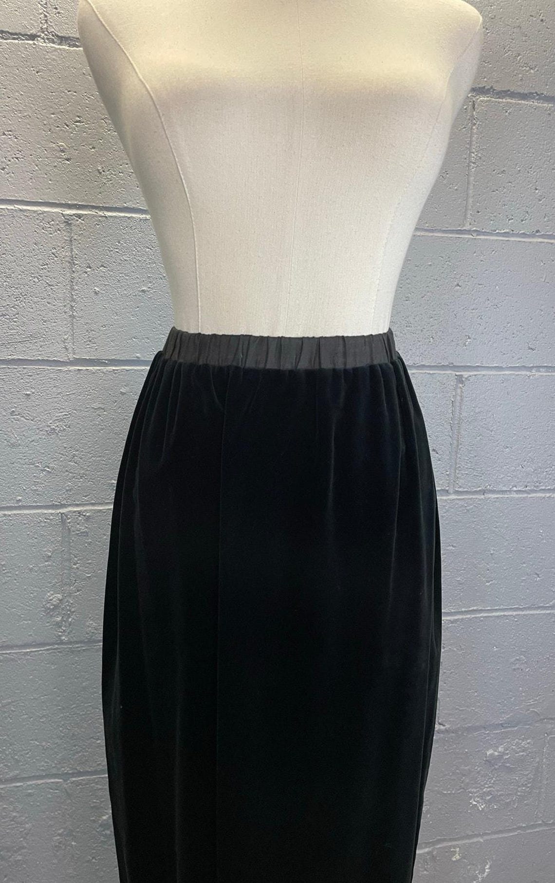 80’s Deadstock Black Velvet Button Up Top and Pant Set by R&K Originals main image 0