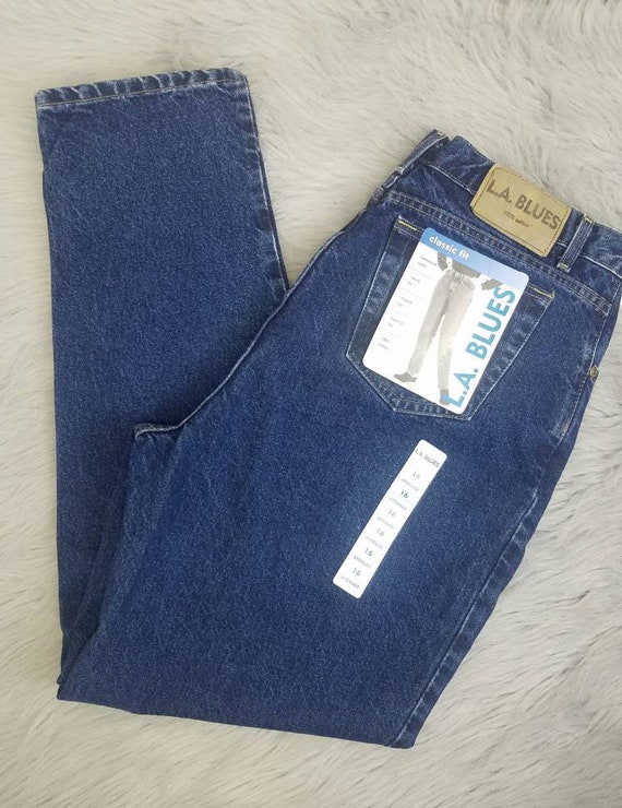 Vintage 90s Deadstock LA Blues High Waisted Mom Jeans Medium | Etsy
