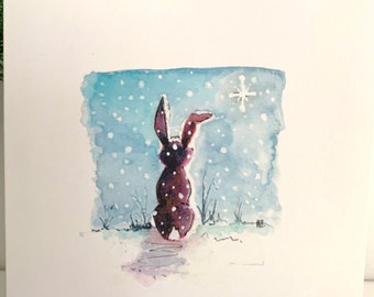 All is Calm, all is bright - Pack of 5 Christmas Cards- same design- From the original illustrations in the  'Christmas Carol Series'