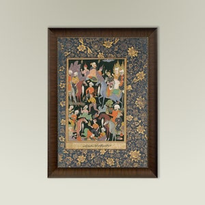 Khidr and Elijah Discover The Water of Life - Eclectic Wall Art, Mughal Art Print, Persian Miniature Art