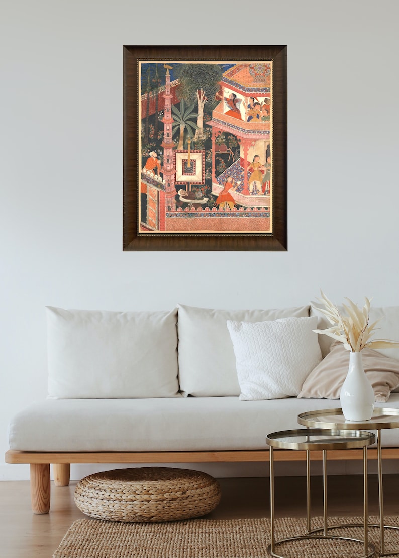 Archer Princess, Mughal Art, Fine Art Print, Eclectic Wall Art