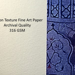 Fine Art Paper - Cotton Texture, Archival Quality, 316 GSM