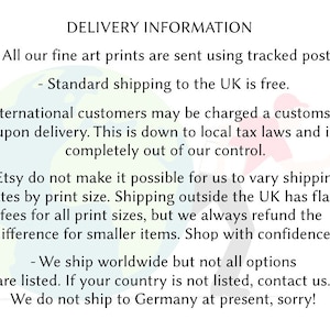 Delivery information