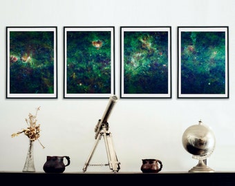 Milky Way Print, Celestial Wall Art, Stars, NASA, Eclectic, Astronomy, Space Print, Home Decor, Wall Art