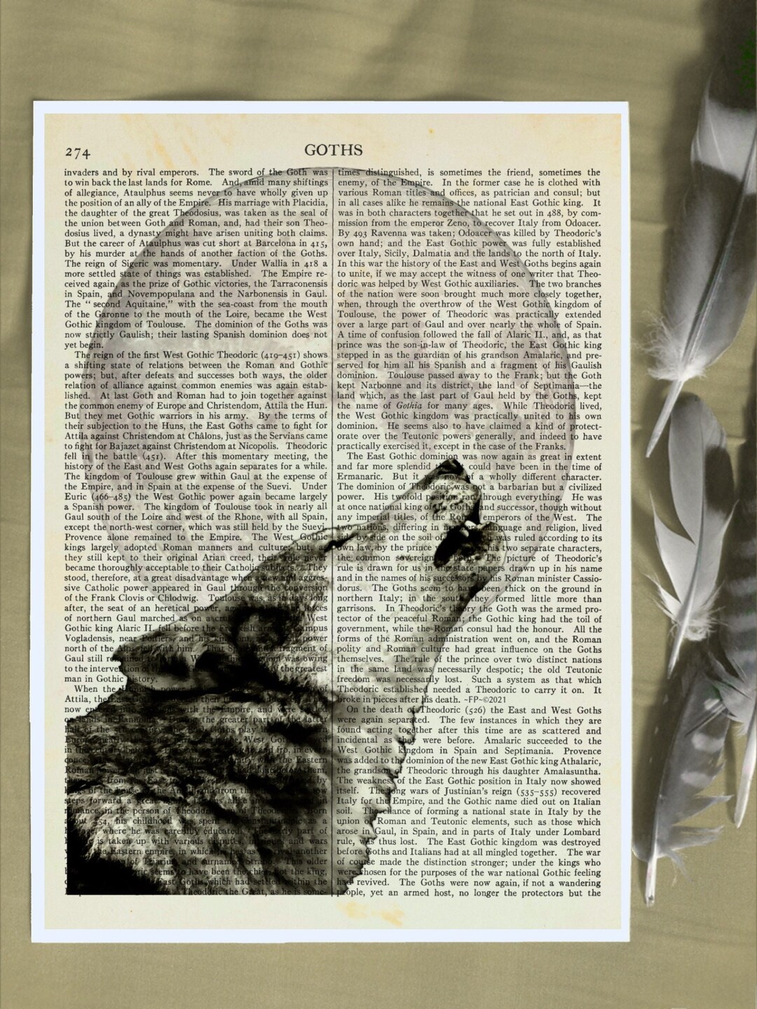 Howling Wolf, Eclectic Wall Art, Gothic, Lone Wolf, Gothic Print, Wolf Art, Dictionary Print