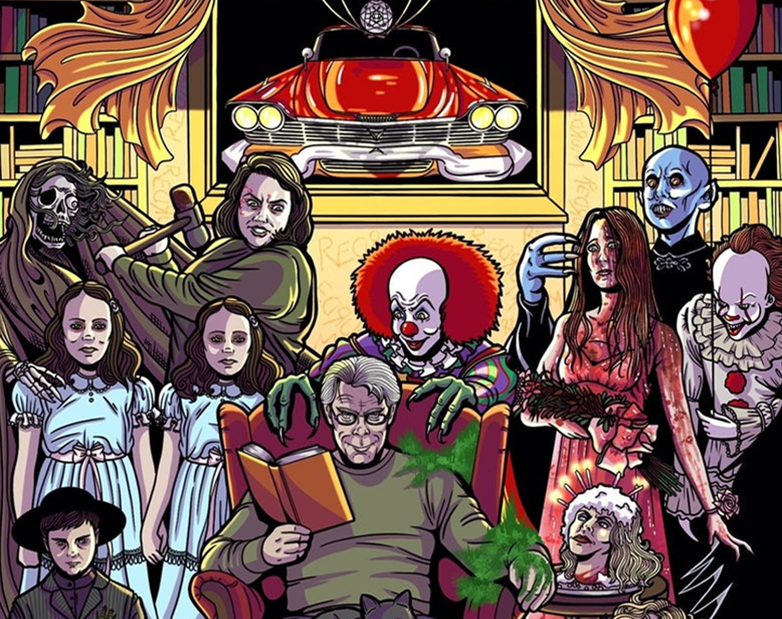 Stephen King A Art Print Horror Movie Fan Art Gothic Etsy Sweden