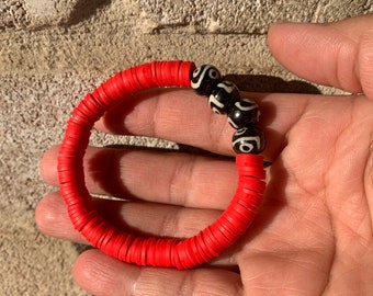 Handcrafted bead bracelet for Dad, stylish bracelet for men/ women, Black owned jewelry shop.