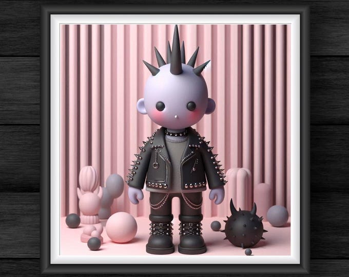 Mawhorn Printable Art: Pink Pastel Punk - Kids Room Decor