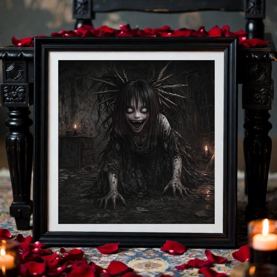 The Ghoul – Gothic Horror Wall Art Print, Dark Creepy Creature , Haunted  Macabre Artwork, Digital Download