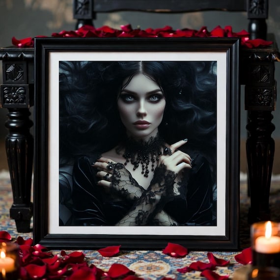Victorian Gothic Portrait: Dark Fantasy Woman - Digital Download