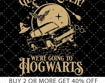 Wizard Flying Car Shirt, Get In Loser We're Going To Hogwart Shirt, HP Shirt, Universal Studios Shirt, Wizard Shirts, Gift For Fan