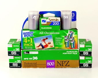 Fujifilm 35mm Film Lot 17X Rolls Expired but Well-cared For