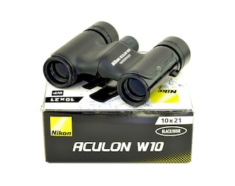 Nikon Binoculars 10x21 Aculon W10 WP 4 Birdwatching Sports Works Well