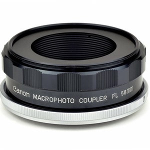 Canon MacroPhoto Coupler FL 58mm & 55mm Lens Lens Reverser with Helicoid LN MiNTY image 1