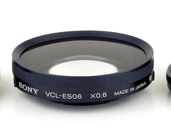 Sony VCL-ES06 X0.6 w 2 Adapters One Touch Wide Converter Lens