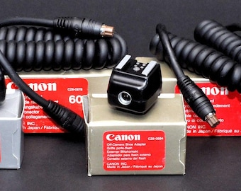 Canon EOS Speedlite Flash Accessories: TTL Cord, Distributor, Hot Shoe Adapter