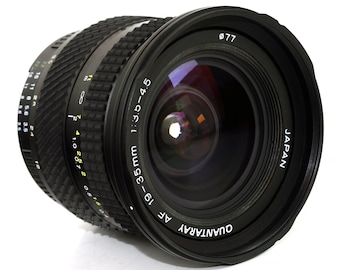 Nikon F Quantaray 19-35mm Wide-Angle Zoom Lens: f/3.5-4.5, 77mm Filter
