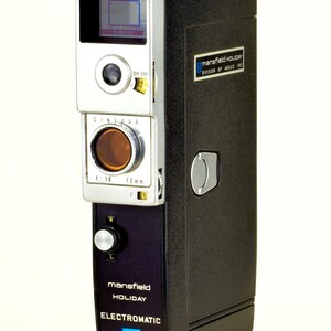 Holiday Electromatic 8mm Movie Camera by Mansfield w Cinepar 13mm f1.8 Lens WoRKS WeLL REaLLY NiCE!