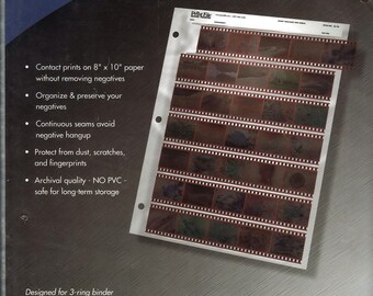 35mm Negative Preservers: Print File & Vue-All, 125 Pages Total