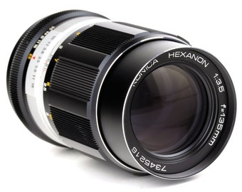 Konica AR 135mm f/3.5 EE Hexanon Telephoto Prime Lens Autoreflex Sony Alpha NEaR MiNTY!