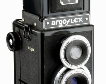 ArgoFlex TLR Camera w 75mm f/4.5 Coated Varex Anistigmat Lens Twin Lens Reflex MF Medium Format Argus Camera Nice 4 Students REaLLY NiCE!