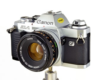 Canon AL-1 with an FD 50mm f/1.8 S C Standard Prime Lens 35mm SLR Camera 4 Students Collectible WoRKS WeLL NEaR MiNTY!