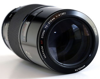 Minolta Maxxum Sony Alpha 70-210mm f/4 Macro Telephoto Zoom Lens Beer Can NEaR MiNTY!
