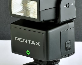 Pentax AF-400T TTL Speedlight Flash - Vintage SLR Strobe With