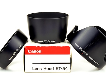 Canon EF Lens Hoods 3x EW-78B II Ew-62 and Et-54