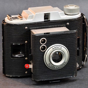 Ansco Flash Clipper Folding Camera w 80mm f/4.5 Agfa Anastigmat Folding MF Medium Format Camera Remarkable Condition MiNTY!