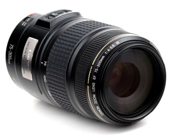 Canon EF 75-300mm f/4-5.6 IS USM Telephoto Zoom Lens w Metal Mount 4 EoS DSLRs MiNTY!