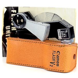 Canon Flash Unit Model V-2 for Rangefinder 7 Canonflex APPEaRS UnUSED MiNTY!