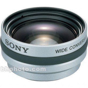 Sony VCL-DH0730 Accessory X0.7 Wide Converter Conversion Lens Accessory Lens w Caps Sharpest Aux Lens Made by Sony MiNTY!