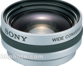 Sony VCL-DH0730 Accessory X0.7 Wide Converter Conversion Lens Accessory Lens w Caps Sharpest Aux Lens Made by Sony MiNTY!