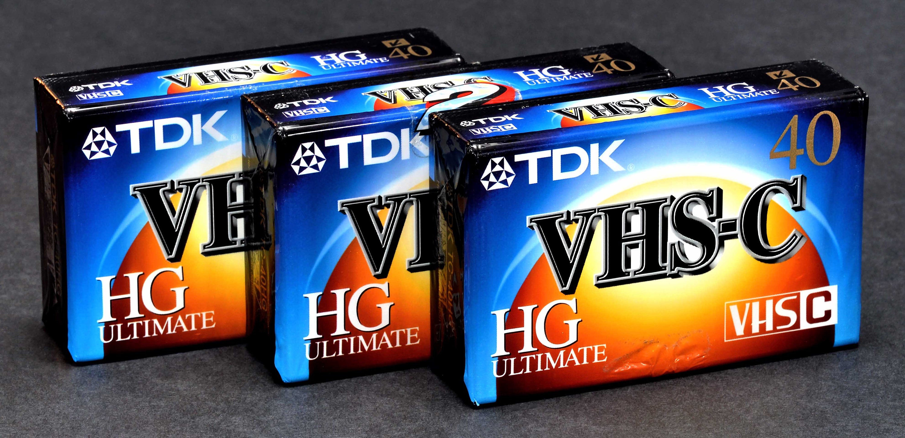TDK VHSC Video Tapes TC40HG Hg Ultimate Brand New in Sealed Etsy