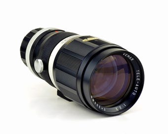 Tokina M42 200mm f/3.5 Telephoto Prime Lens Vemar Branded w Matching 2X WoRKS WeLL REaLLY NiCE!