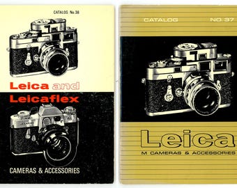 5 Leica Equipment Catalogs No. 36, 37, 38, 39 and 44. All in Great Shape Leicaflex Leicina Photographic