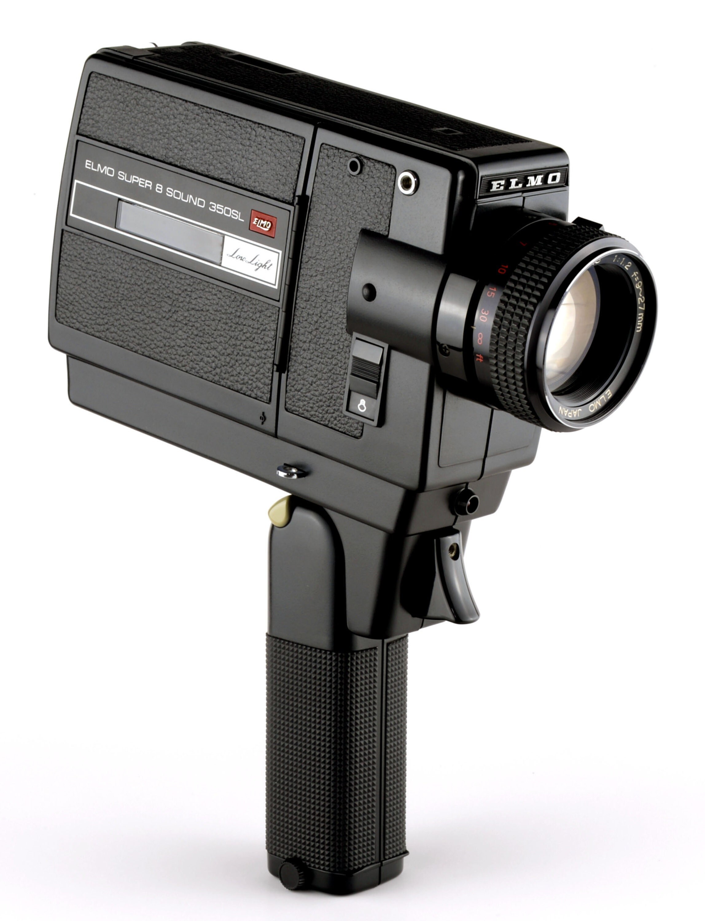 高速 割引 平日 Elmo F/1.2 S8 350SL Super-8 Sound Movie Camera W 9-27mm F フィルムカメラ