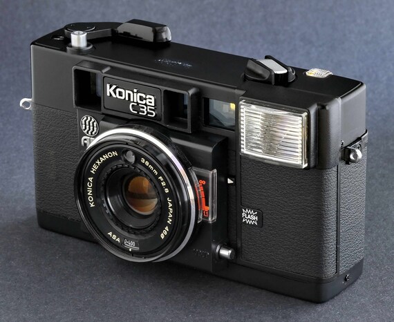 Konica C35-38mm 2.8 Fixed Lens Vintage 35mm Rangefinder Camera