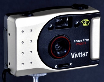 Vivitar Focus Free P&S 35mm Camera Model PN2011 w 38mm MC Prime Lens Rare In Fine Shape MiNTY!