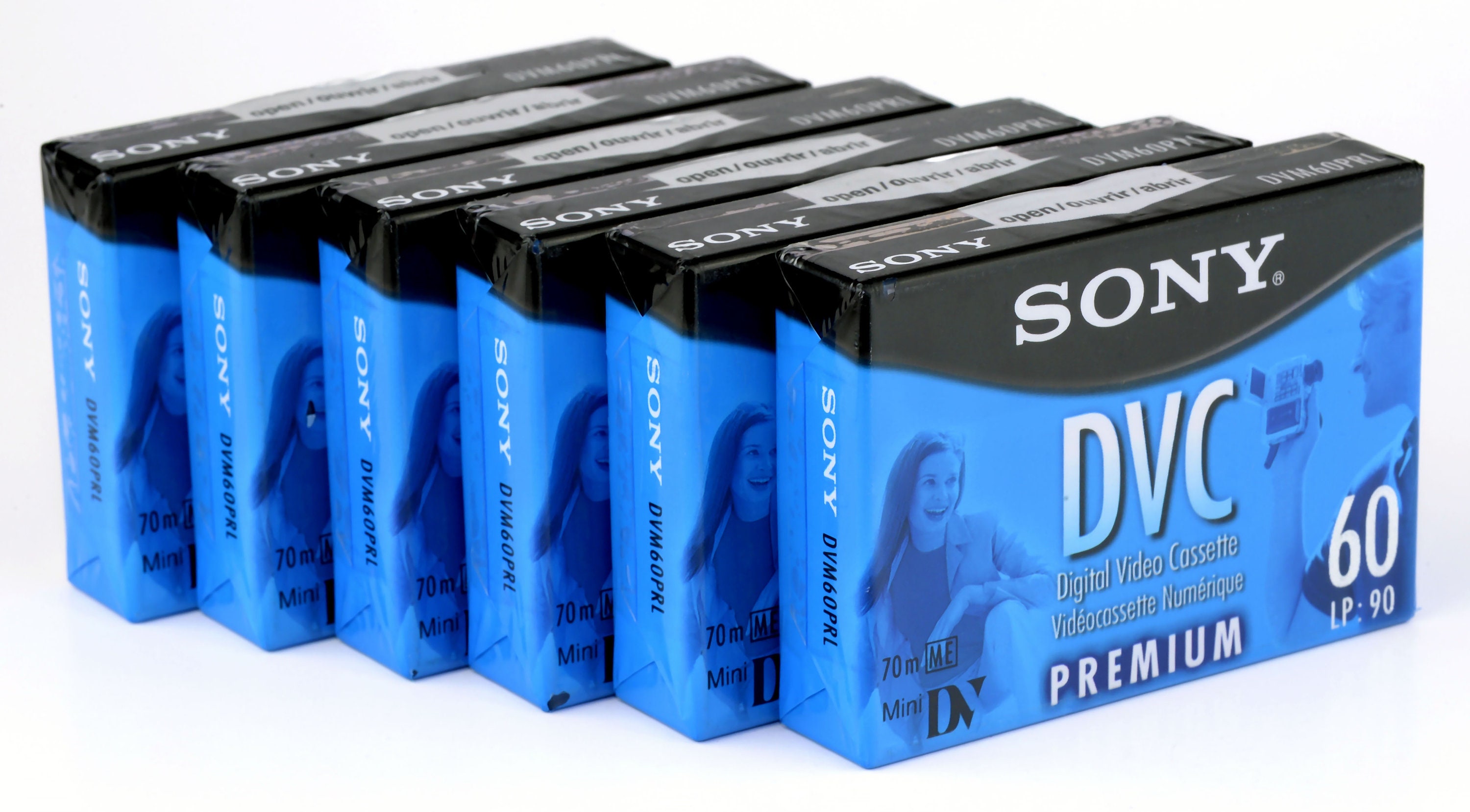 Sony Minidv Premium DVM60PRL Digital Video Cassette Tapes 6X Brand New in  Sealed Packages Brand New 